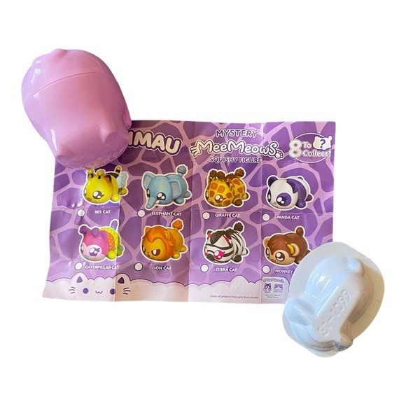 Aphmau MeeMeows Mystery Squishy Figure Safari Edition PANDA CAT Fidget Toy NEW - Picture 3 of 4